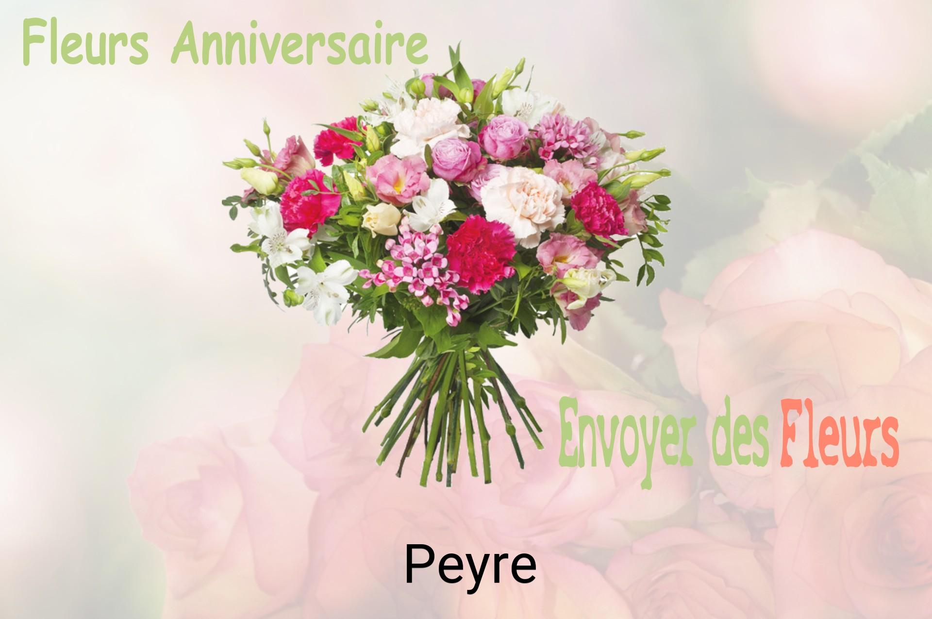 Bouquet de fleurs d’anniversaire livré à Peyre