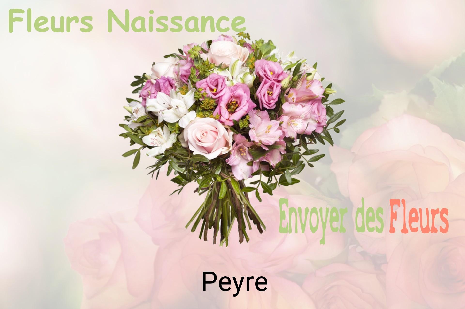 Bouquet de fleurs de naissance livré à Peyre